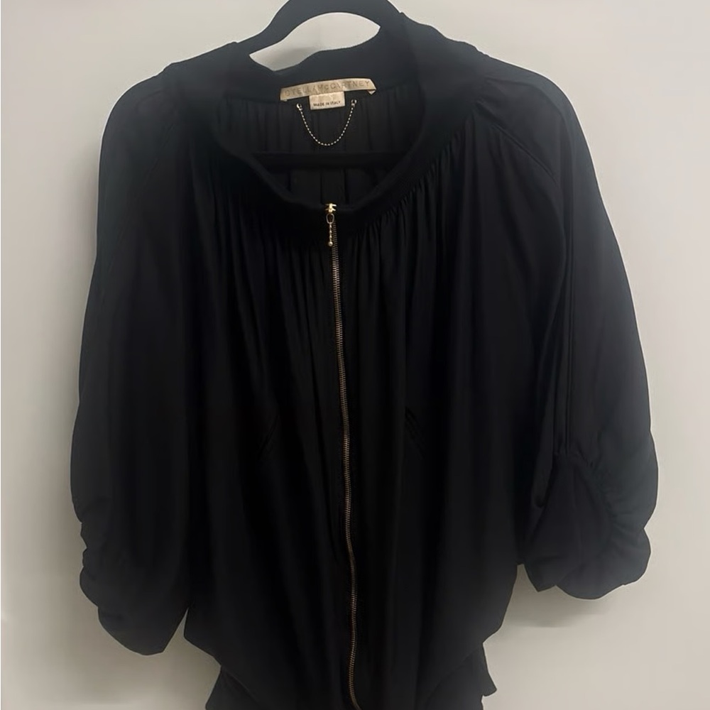 Stella McCartney Black Bomber Jacket